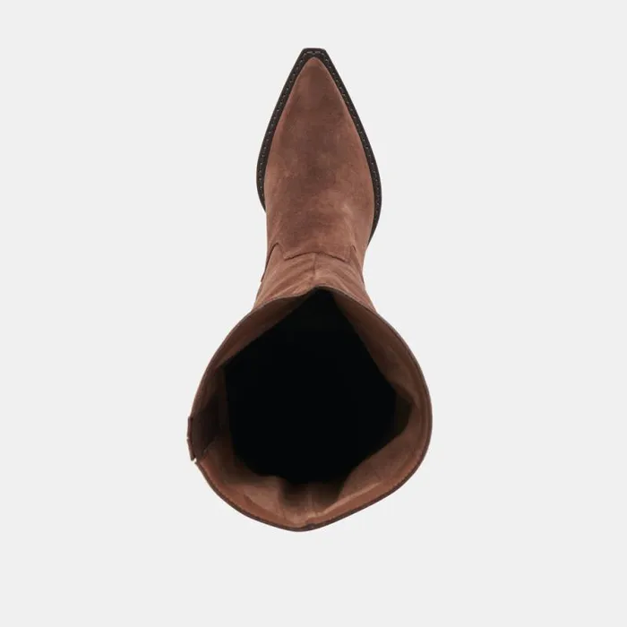 Dolce Vita Raj Boots Dk Brown Suede Women Boots and Booties