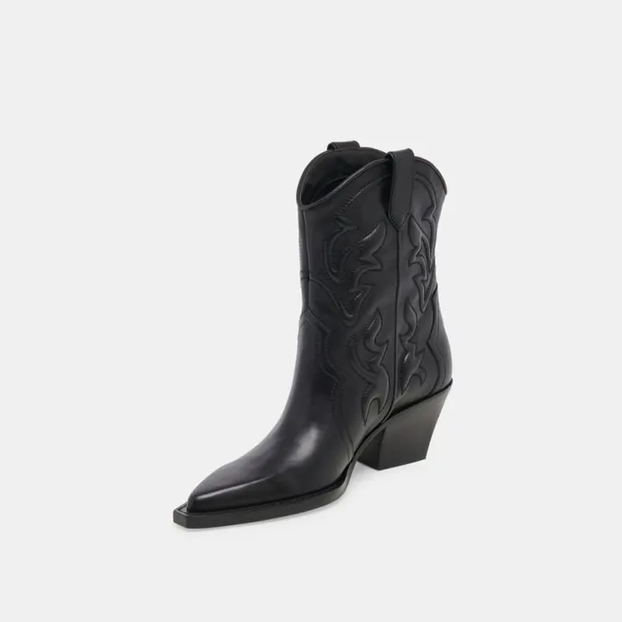 Dolce Vita Rimona Booties Black Leather Women Boots and Booties