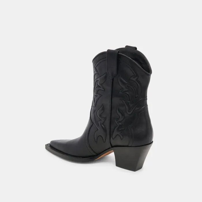 Dolce Vita Rimona Booties Black Leather Women Boots and Booties