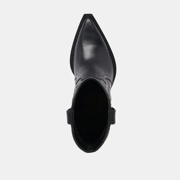 Dolce Vita Rimona Booties Black Leather Women Boots and Booties