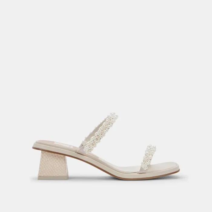 Dolce Vita River Pearl Heels Vanilla Pearls Women Sandals