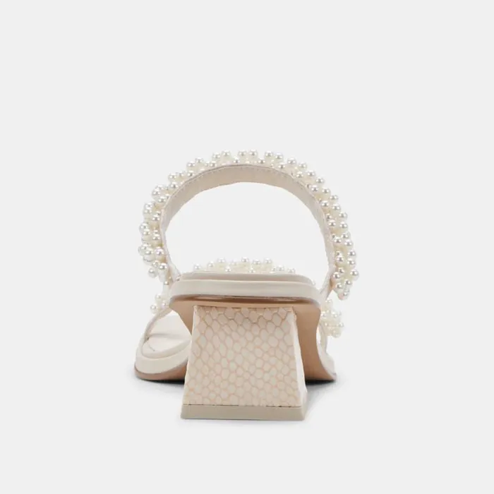 Dolce Vita River Pearl Heels Vanilla Pearls Women Sandals