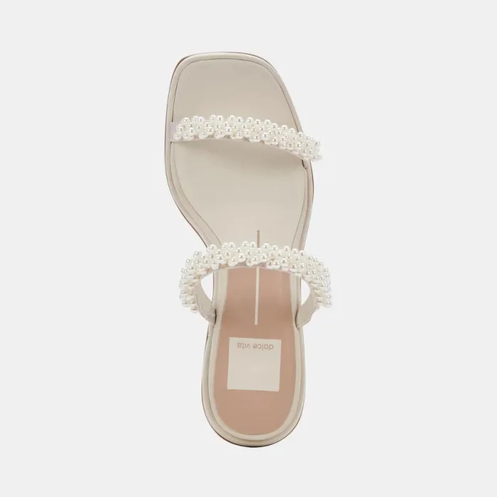 Dolce Vita River Pearl Heels Vanilla Pearls Women Sandals