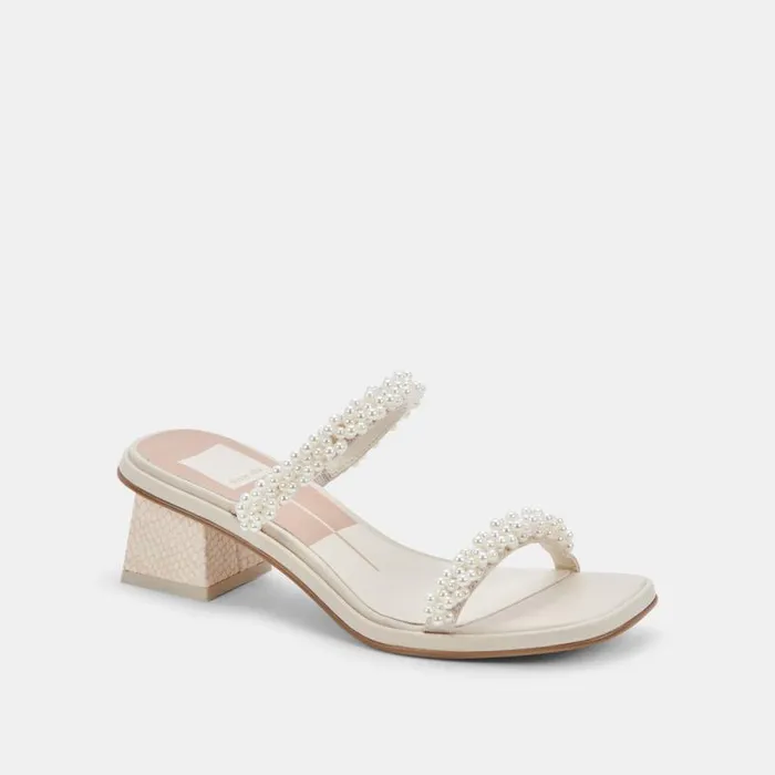 Dolce Vita River Pearl Heels Vanilla Pearls Women Sandals