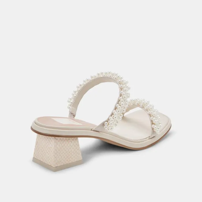 Dolce Vita River Pearl Heels Vanilla Pearls Women Sandals