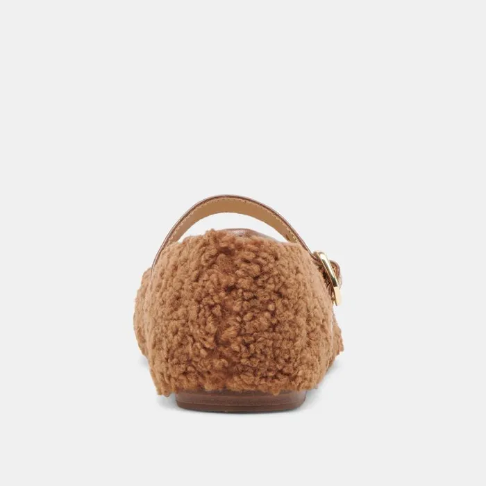 Dolce Vita Rodni Plush Ballet Flats Pecan Plush Women Flats and Loafers