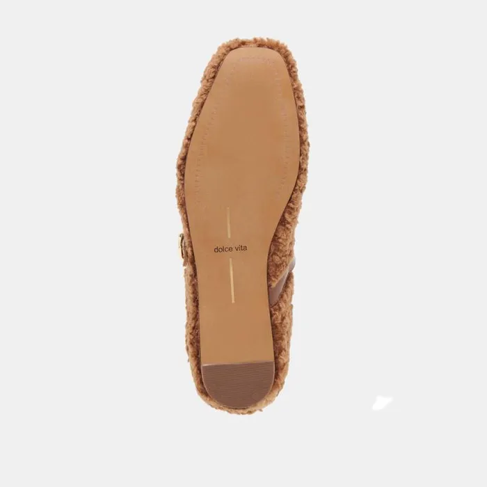 Dolce Vita Rodni Plush Ballet Flats Pecan Plush Women Flats and Loafers