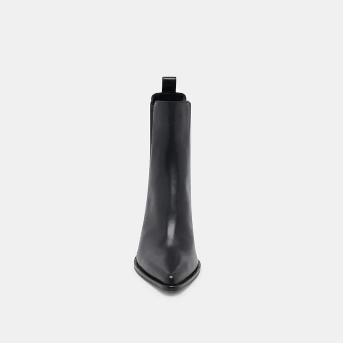 Dolce Vita Shadie H2O Wide Booties Black Leather Women Boots and Booties
