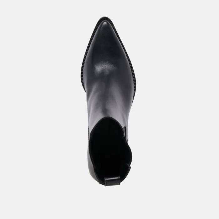 Dolce Vita Shadie H2O Wide Booties Black Leather Women Boots and Booties