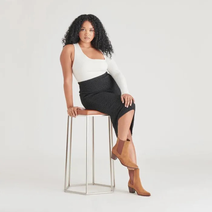 Dolce Vita Shadie H2O Wide Booties Brown Suede Women Boots and Booties