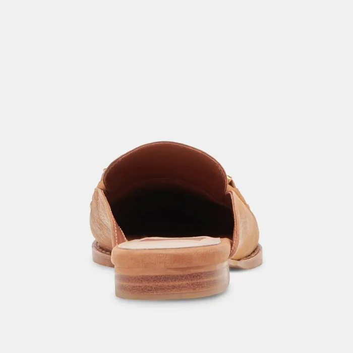 Dolce Vita Sidon Flats Brown Leather Women Flats and Loafers