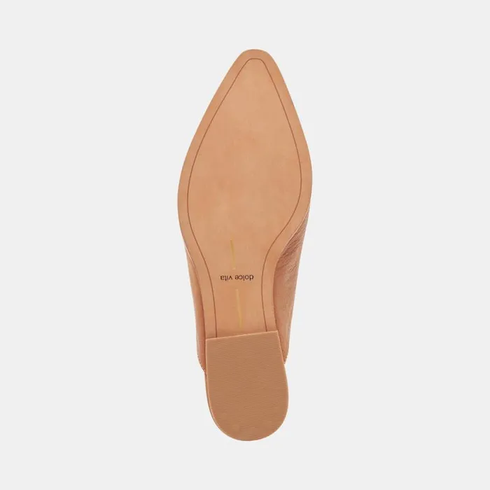 Dolce Vita Sidon Flats Brown Leather Women Flats and Loafers