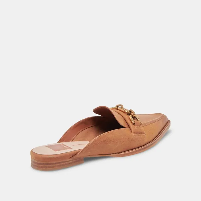 Dolce Vita Sidon Flats Brown Leather Women Flats and Loafers