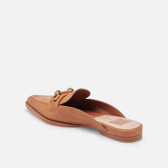 Dolce Vita Sidon Flats Brown Leather Women Flats and Loafers
