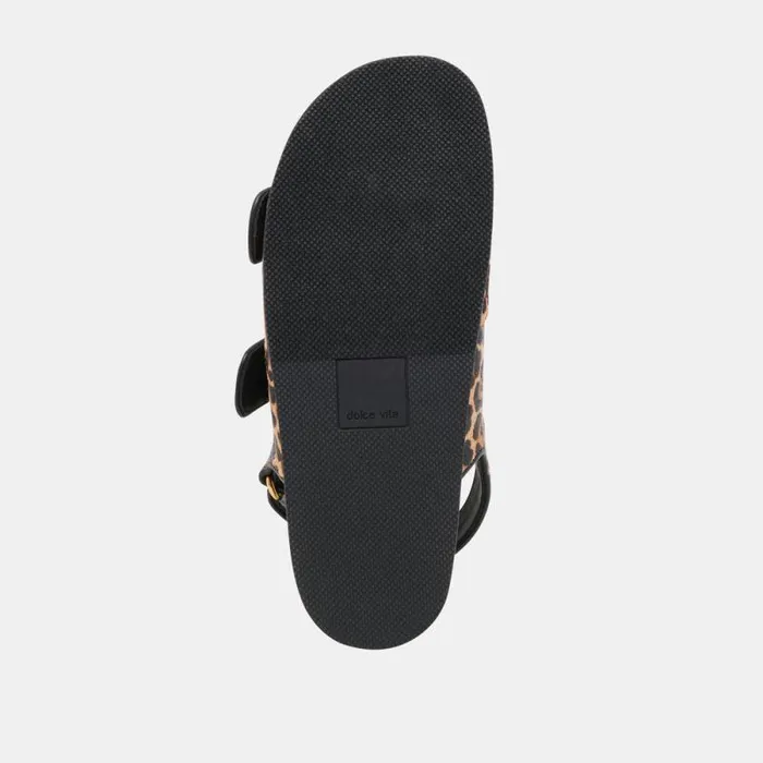 Dolce Vita Starla Sandals Leopard Black Calf Hair Women Sandals