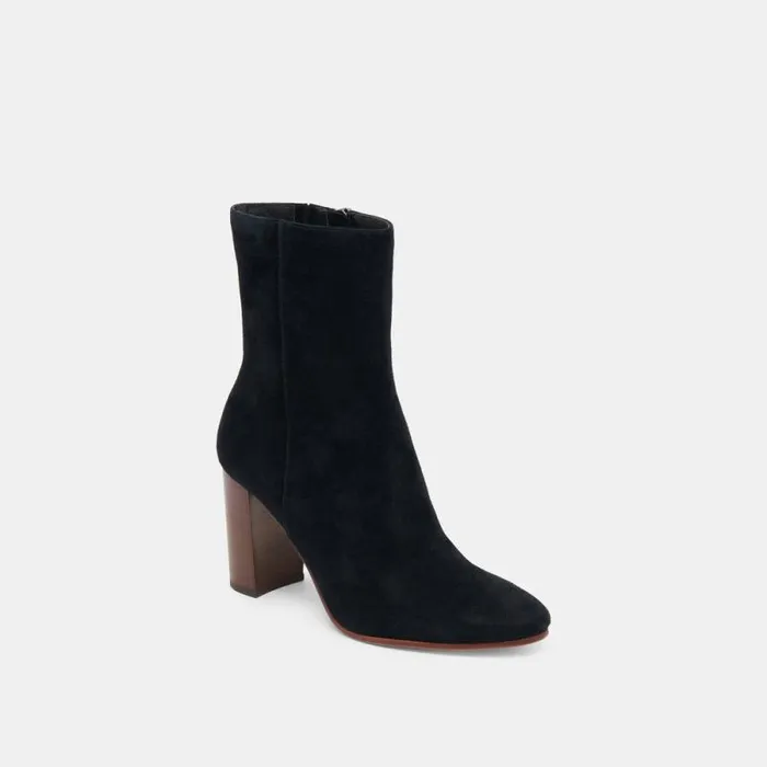 Dolce Vita Suzy Booties Onyx Suede Women Boots and Booties