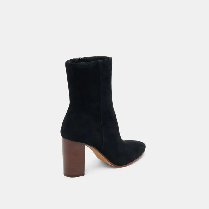 Dolce Vita Suzy Booties Onyx Suede Women Boots and Booties