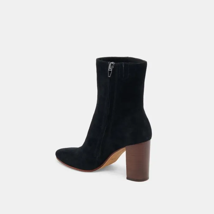 Dolce Vita Suzy Booties Onyx Suede Women Boots and Booties