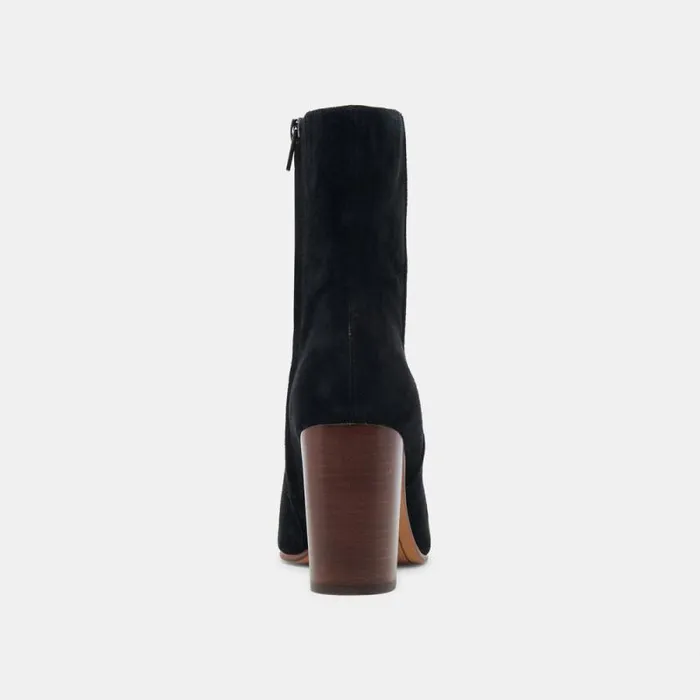Dolce Vita Suzy Booties Onyx Suede Women Boots and Booties