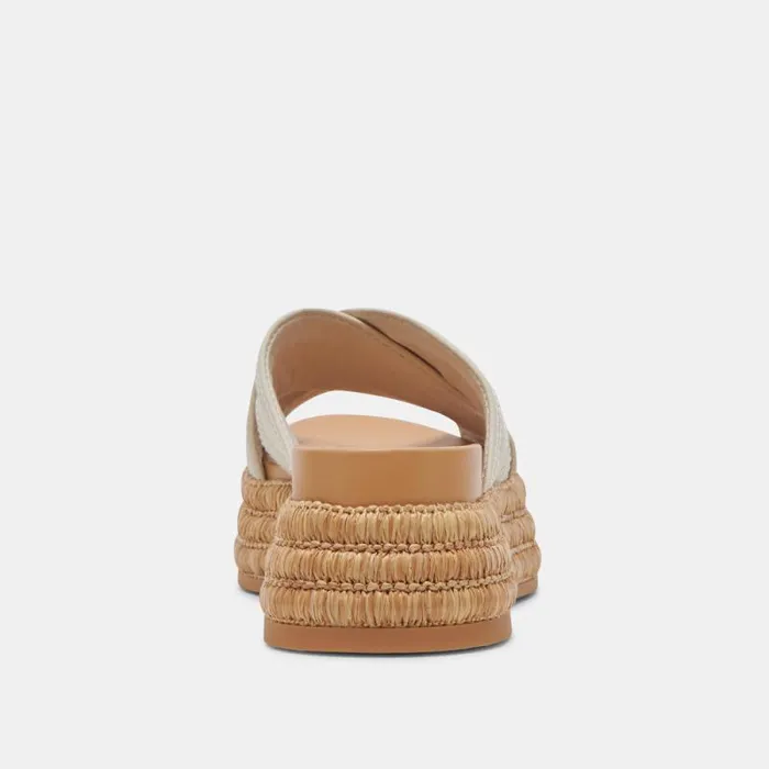 Dolce Vita Weslee Sandals Ivory Leather Women Sandals