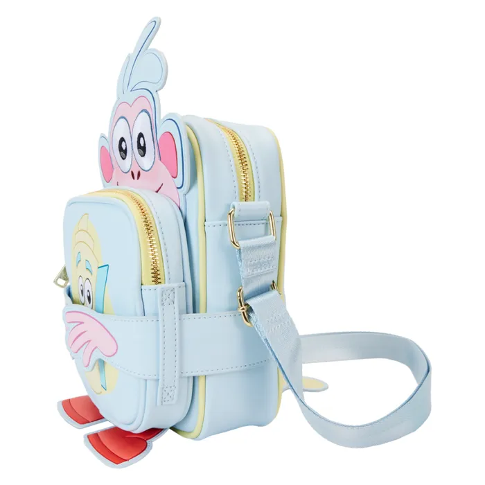 Dora The Explorer Boots Crossbuddies Cosplay Crossbody Bag With Coin Bag Unisex Loungefly Crossbody Bags Dora The Explorer Boots Crossbuddies Cosplay Crossbody Bag With Coin Bag Unisex Loungefly Crossbody Bags