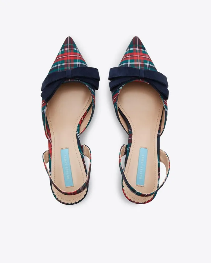 Draper James Bedding Women Tess Slingback In Georgia Plaid
