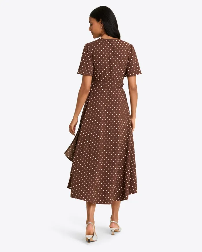 Draper James Dresses Women Gigi Wrap Dress In Matte Satin