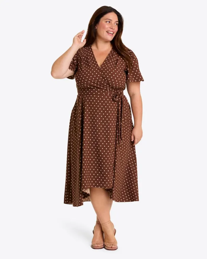 Draper James Dresses Women Gigi Wrap Dress In Matte Satin