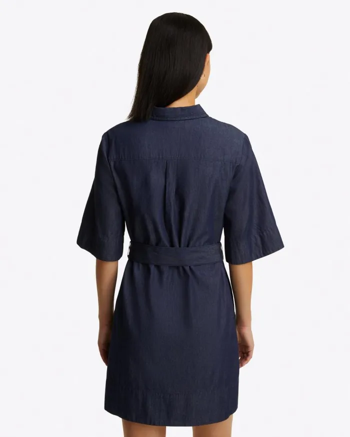 Draper James Dresses Women Riley Mini Shirtdress In Chambray