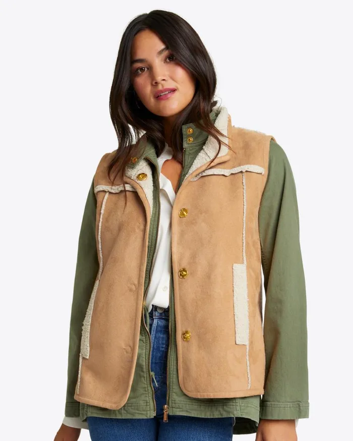 Draper James Jackets and Outerwear Women Reversible Sherpa Vest