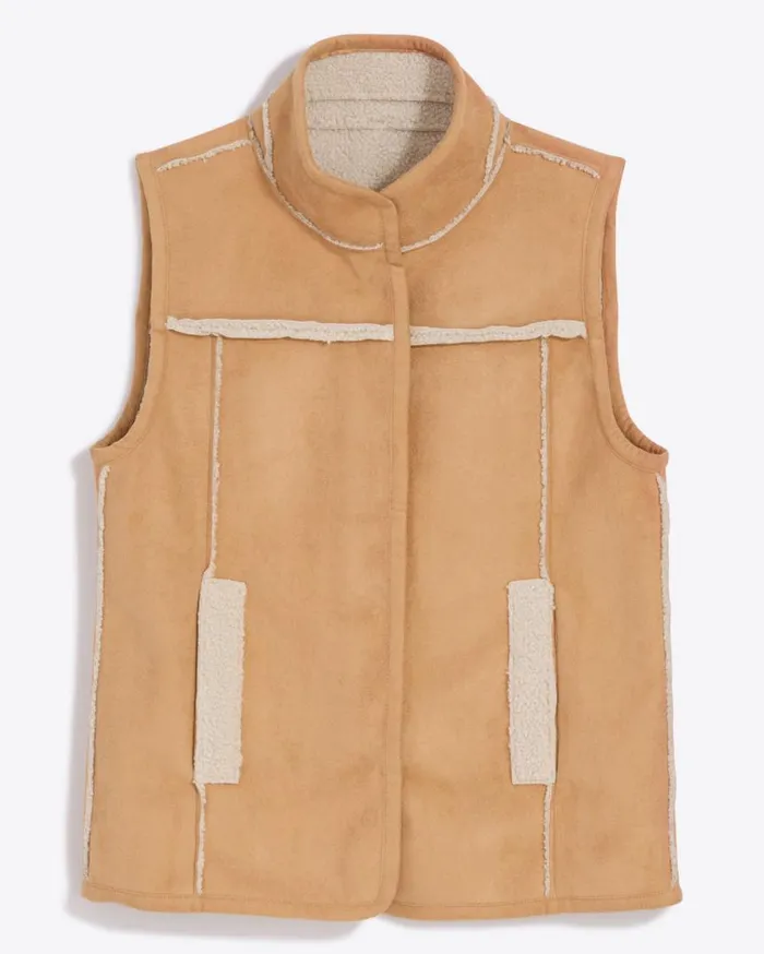 Draper James Jackets and Outerwear Women Reversible Sherpa Vest