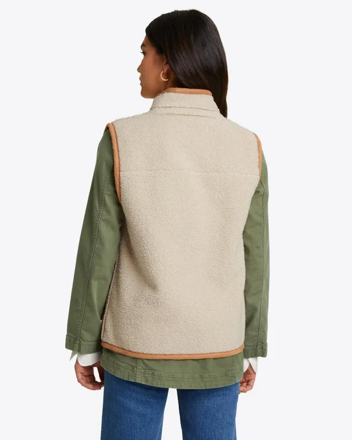 Draper James Jackets and Outerwear Women Reversible Sherpa Vest