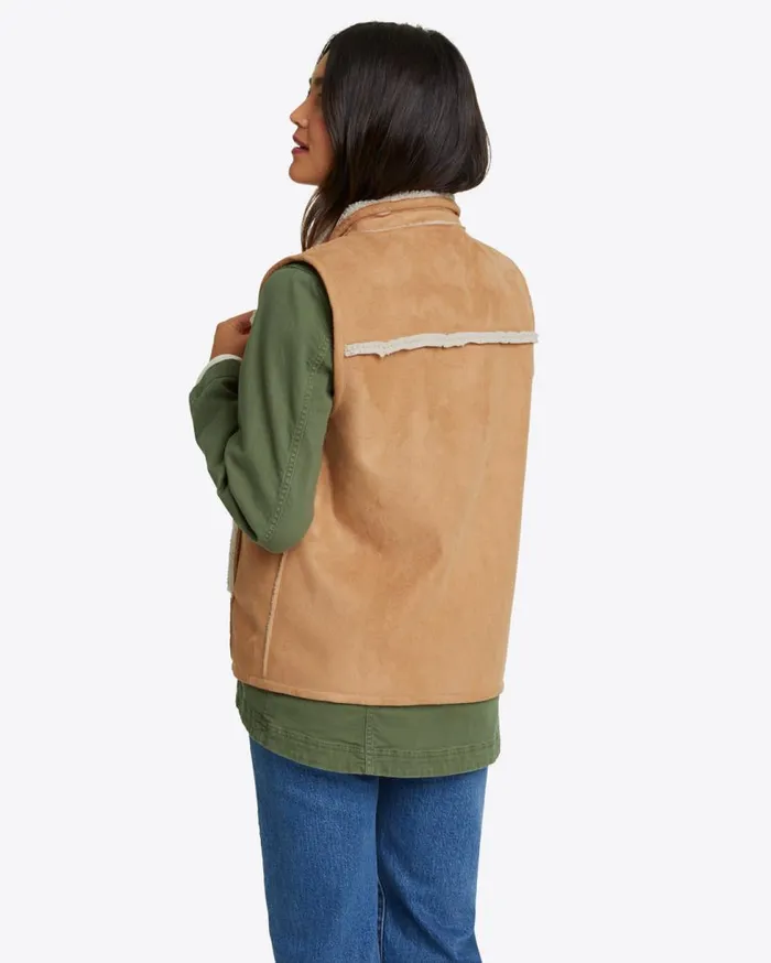 Draper James Jackets and Outerwear Women Reversible Sherpa Vest