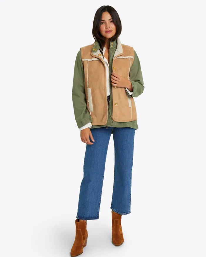Draper James Jackets and Outerwear Women Reversible Sherpa Vest