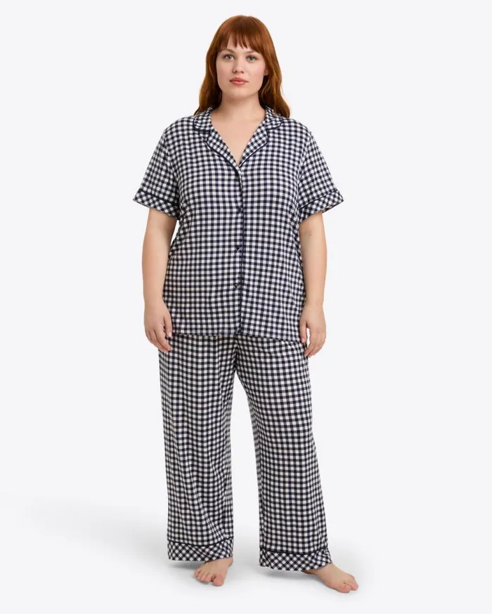 Draper James Lounge and Pajamas Women Linda PJ Set In Gingham