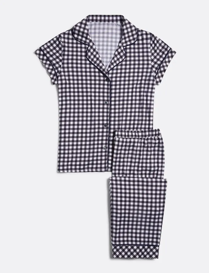 Draper James Lounge and Pajamas Women Linda PJ Set In Gingham