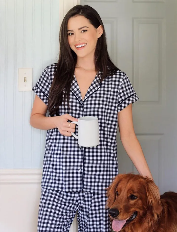 Draper James Lounge and Pajamas Women Linda PJ Set In Gingham