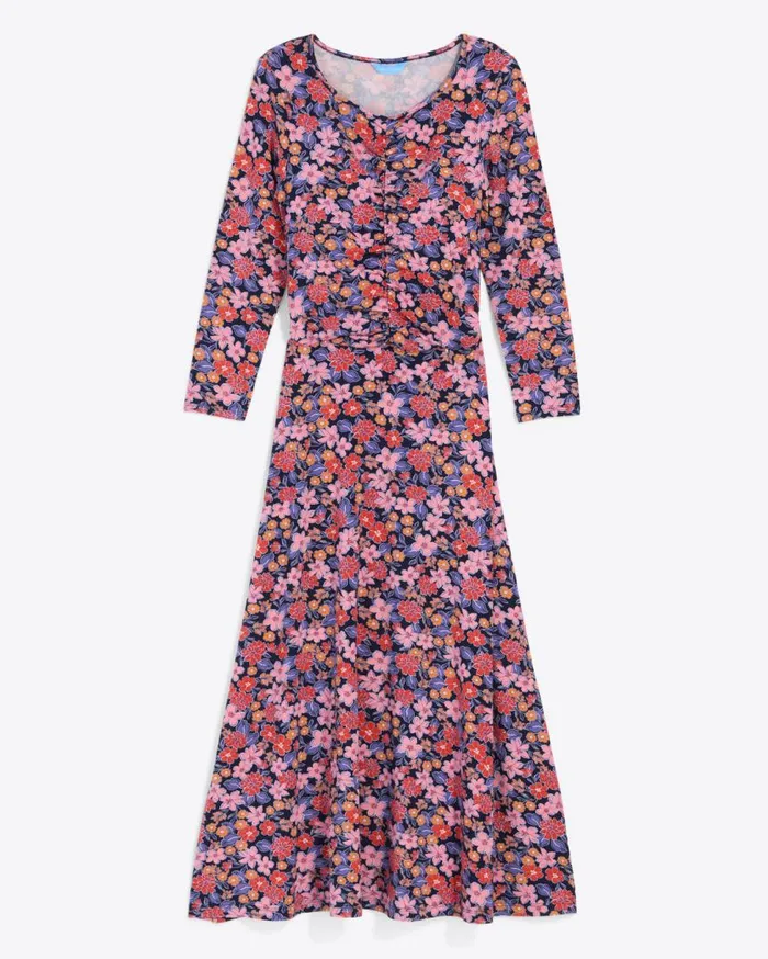 Draper James Midi and Maxi Women Tae Midi Dress In Abstract Dahlia