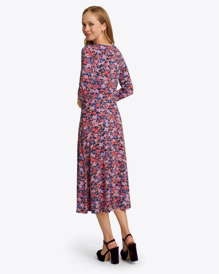 Draper James Midi and Maxi Women Tae Midi Dress In Abstract Dahlia