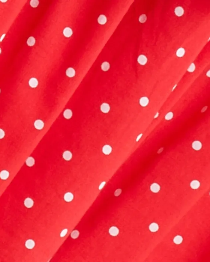 Draper James Midi and Maxi Women Taylor Tiered Dress In Red Polka Dot