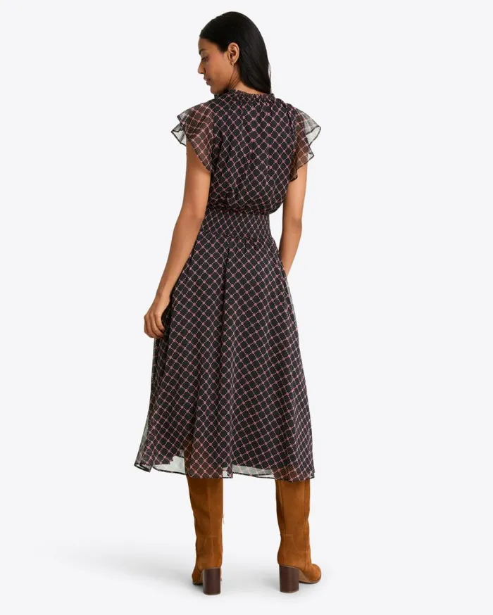 Draper James Midi and Maxi Women Tenille Dress In Crinkle Chiffon