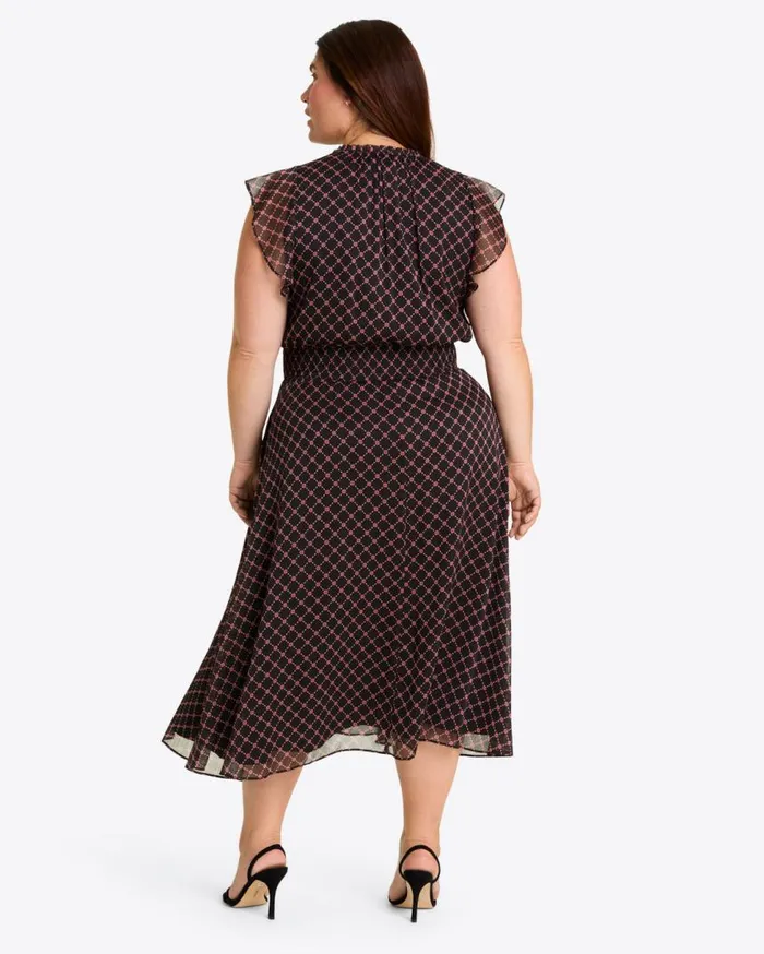 Draper James Midi and Maxi Women Tenille Dress In Crinkle Chiffon