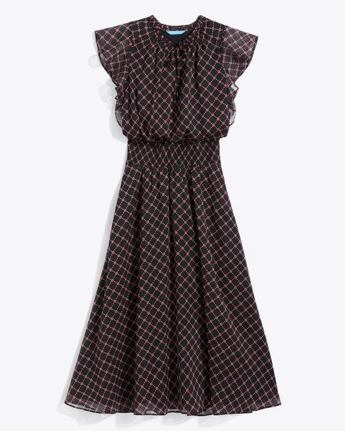 Draper James Midi and Maxi Women Tenille Dress In Crinkle Chiffon