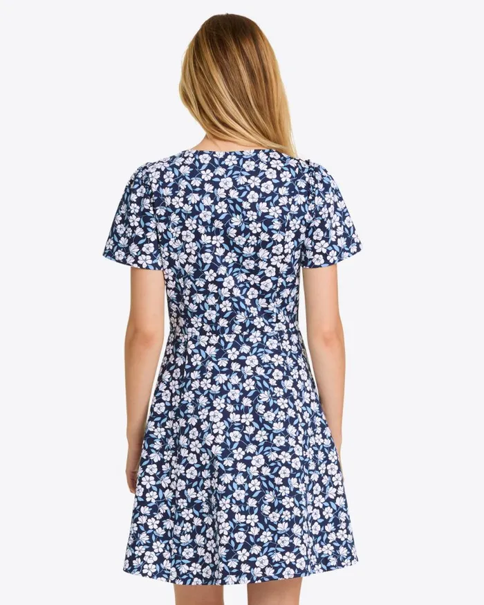 Draper James Mini Women Mae Love Circle Dress In Blue Floral