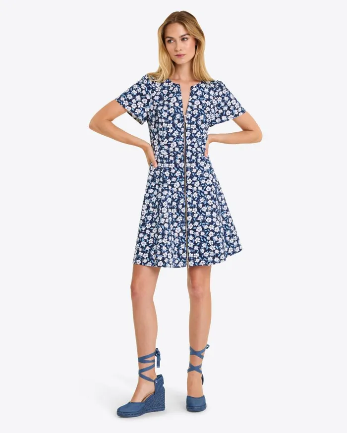 Draper James Mini Women Mae Love Circle Dress In Blue Floral