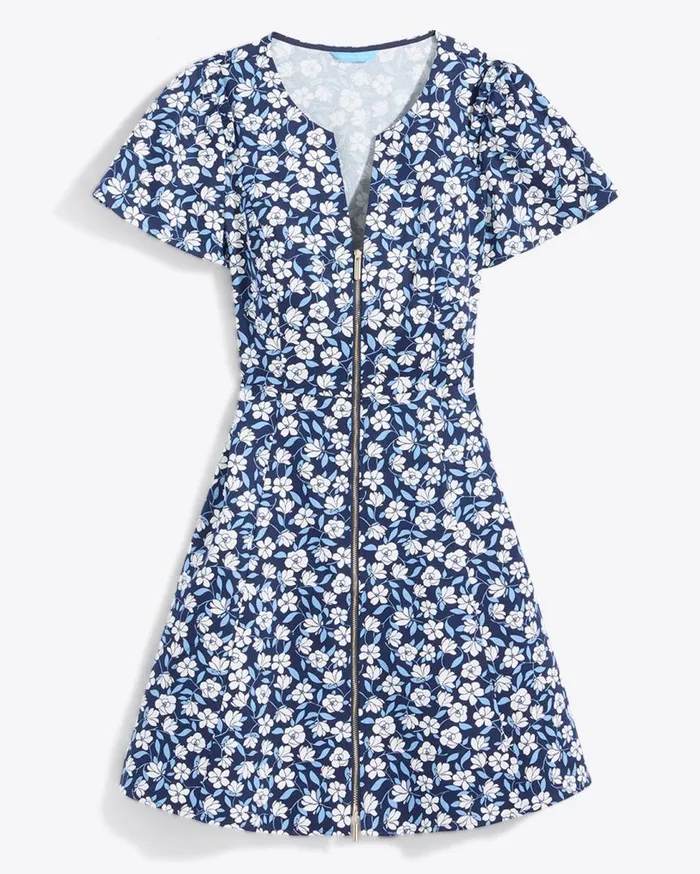 Draper James Mini Women Mae Love Circle Dress In Blue Floral