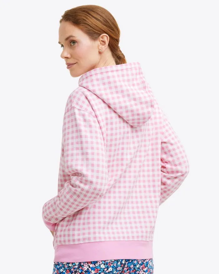Draper James Sweaters Women Hoodie In Pink Gingham