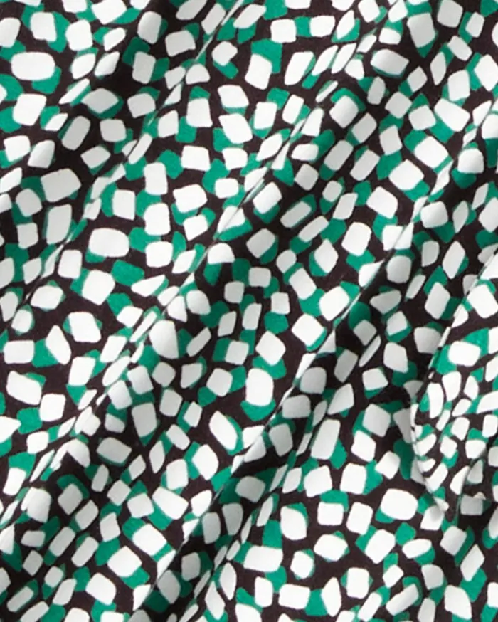 Draper James Tops Women Abby Top In Green Square Dot