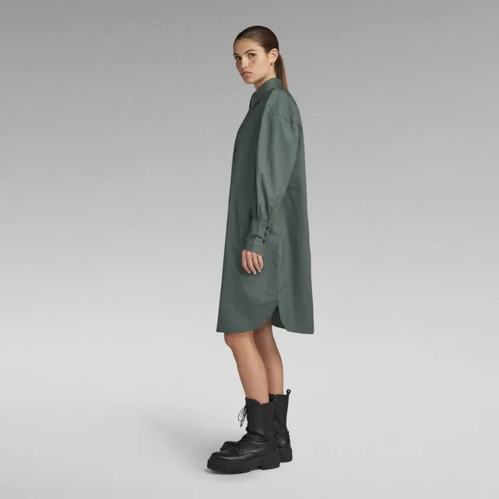 Dresses Women GStar RAW Long Shirt Dress Graphite