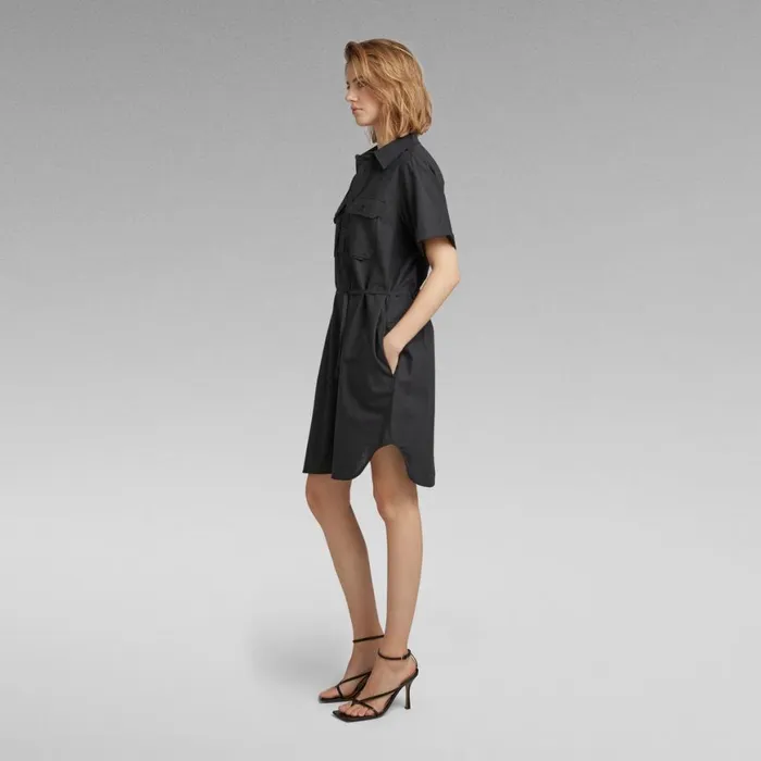 Dresses Women GStar RAW Millery Pockets Dress Dk Blackcloack